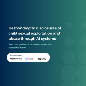 Responding to disclosures of child sexual exploitation and abuse through AI systems